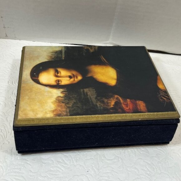Wooden Mona Lisa Cover 100 Photos 4"x6" Table Photo Album Art Deco - Picture 10 of 15